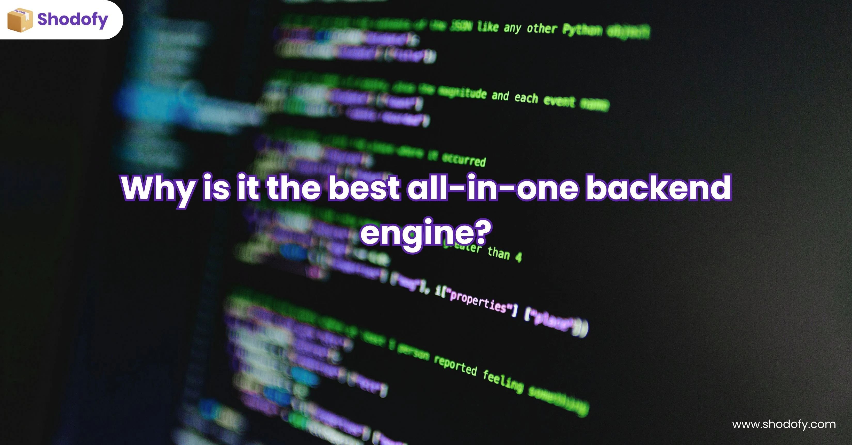 Why is it the best all-in-one backend engine?