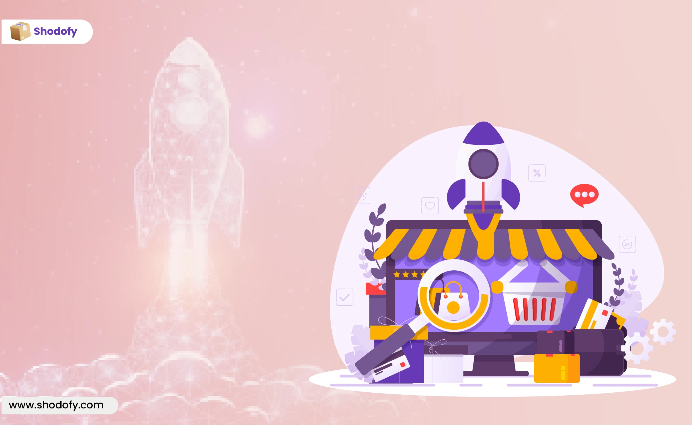 Online Shopping Scams Illustration