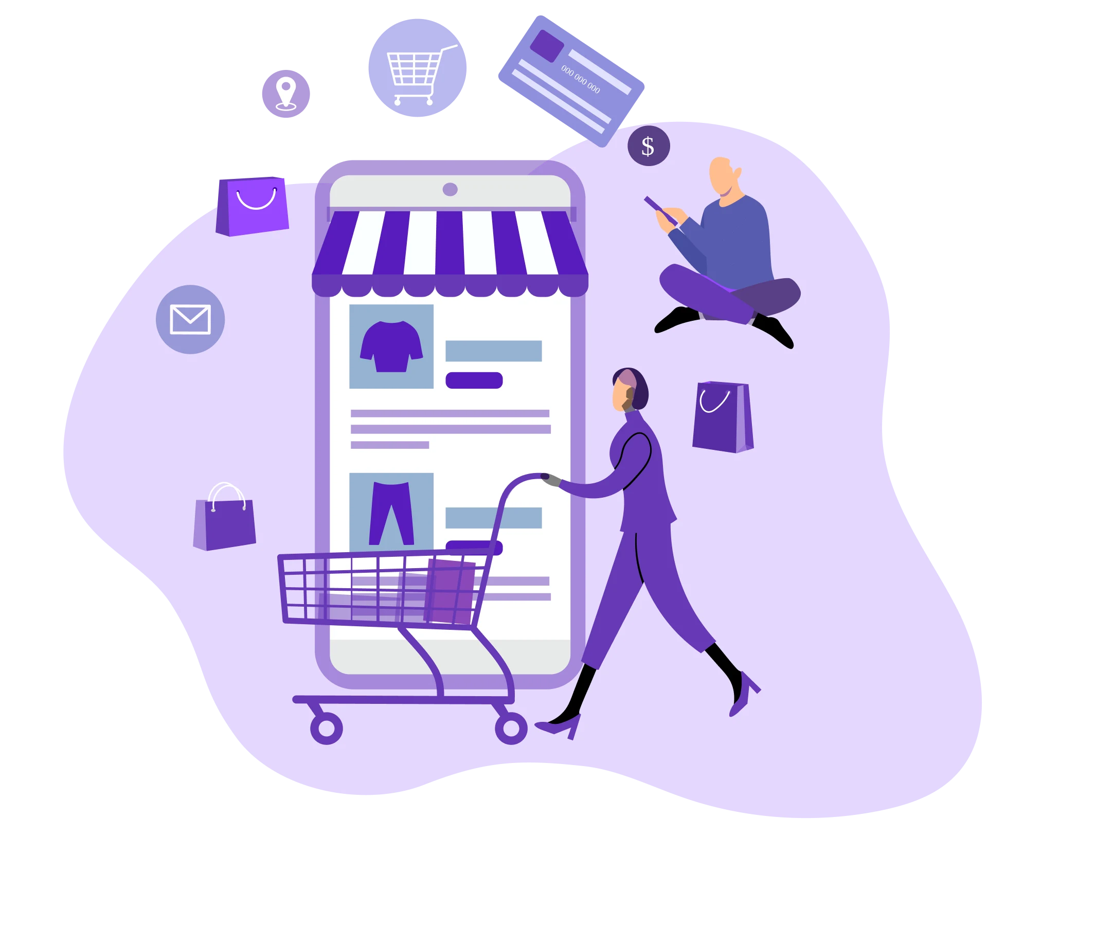 A screenshot of an ecommerce management dashboard