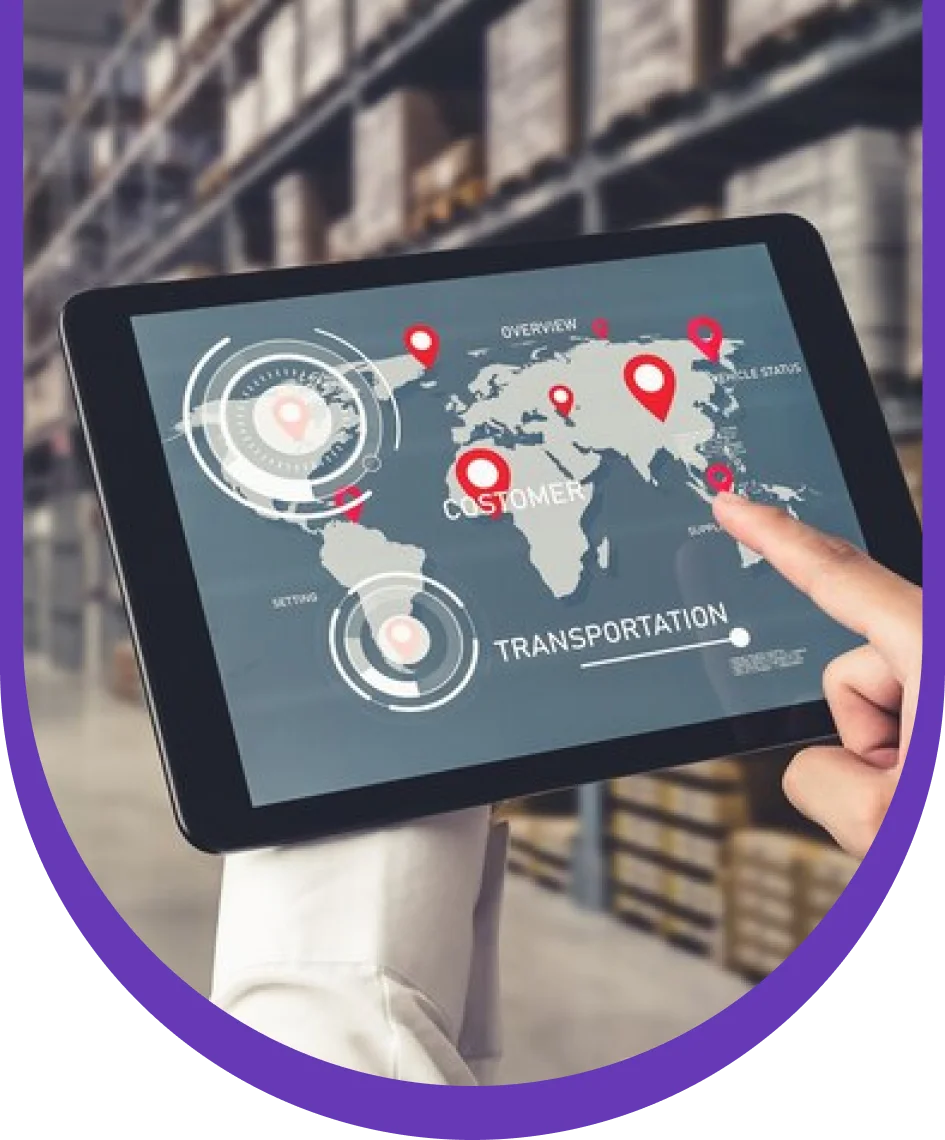 Mobile app screen showing a GRN cart and product details with a worker scanning boxes