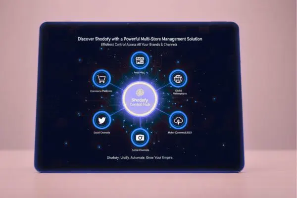 Mobile app showing restoke invoices, surrounded by macarons and accounting branding (myob)