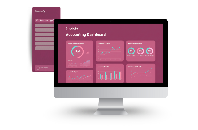 Accounting dashboard screenshot