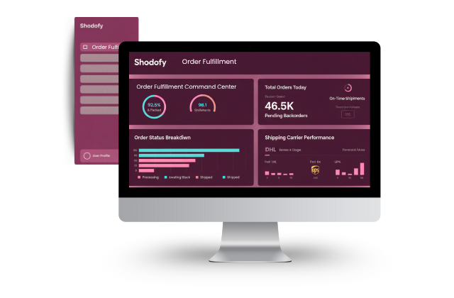 Order Fulfillment dashboard screenshot
