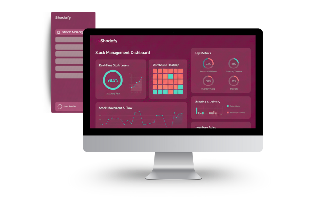 Stock Management dashboard screenshot