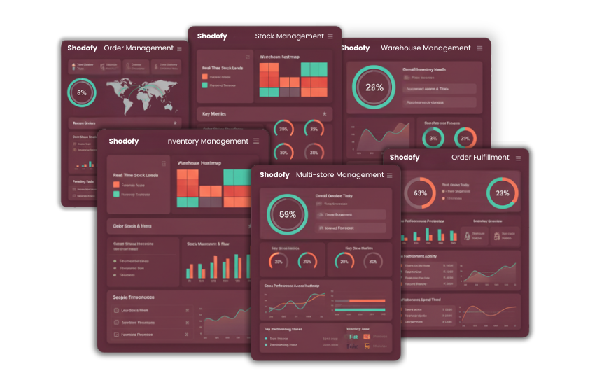 A screenshot of an ecommerce management dashboard